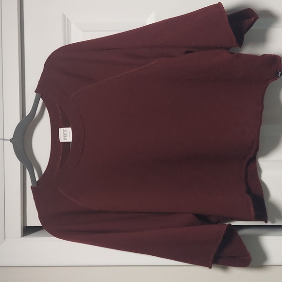 PINK Crop Sweatshirt - Picture 1 of 4